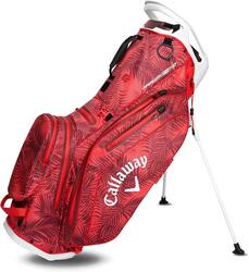 Callaway Fairway 14 HD Stand Bag 2025, sac pour trépied, Red Palms/Grey