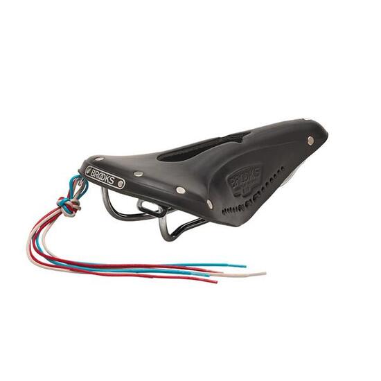 Brooks Saddle B17 Carved, Leather, Black black