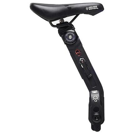 Kids Ride Shotgun 2.0 MTB Front Kindersitz, Schwarz