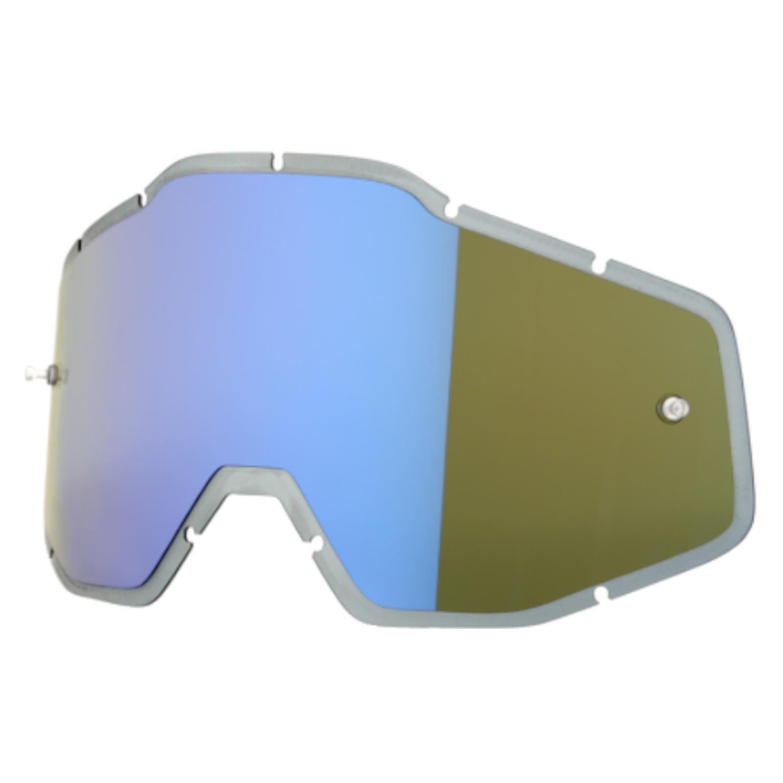 100% - Lentille De Remplacement Anti-buée Racecraft/accuri/strata - Blue Mirror/smoke - Verre De Lunettes - Bleu - Taille Unique - Decathlon