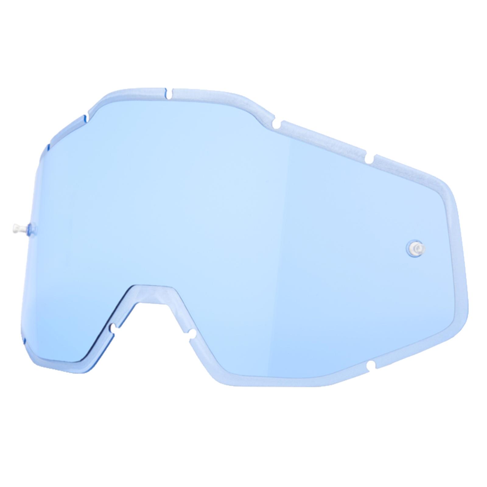 100% - Ecran De Rechange Pour Accuri/strata//racecraft - Anti-fog - Bleu - Verre De Lunettes - Bleu - Taille Unique - Decathlon