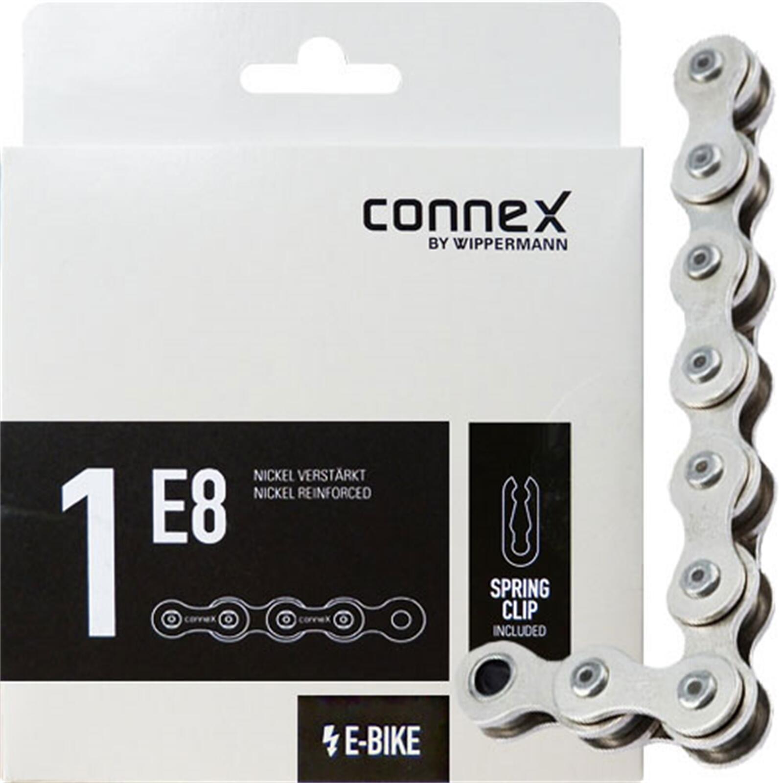 CONNEX Connex 1e8 versterkte fietskettingslot - e-bike - breed - zwart