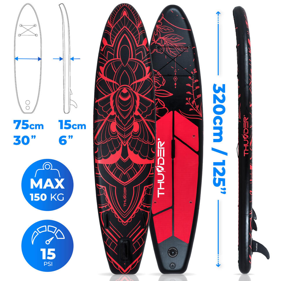 Deska SUP pompowana akcesoria THUNDER MOTH 320cm