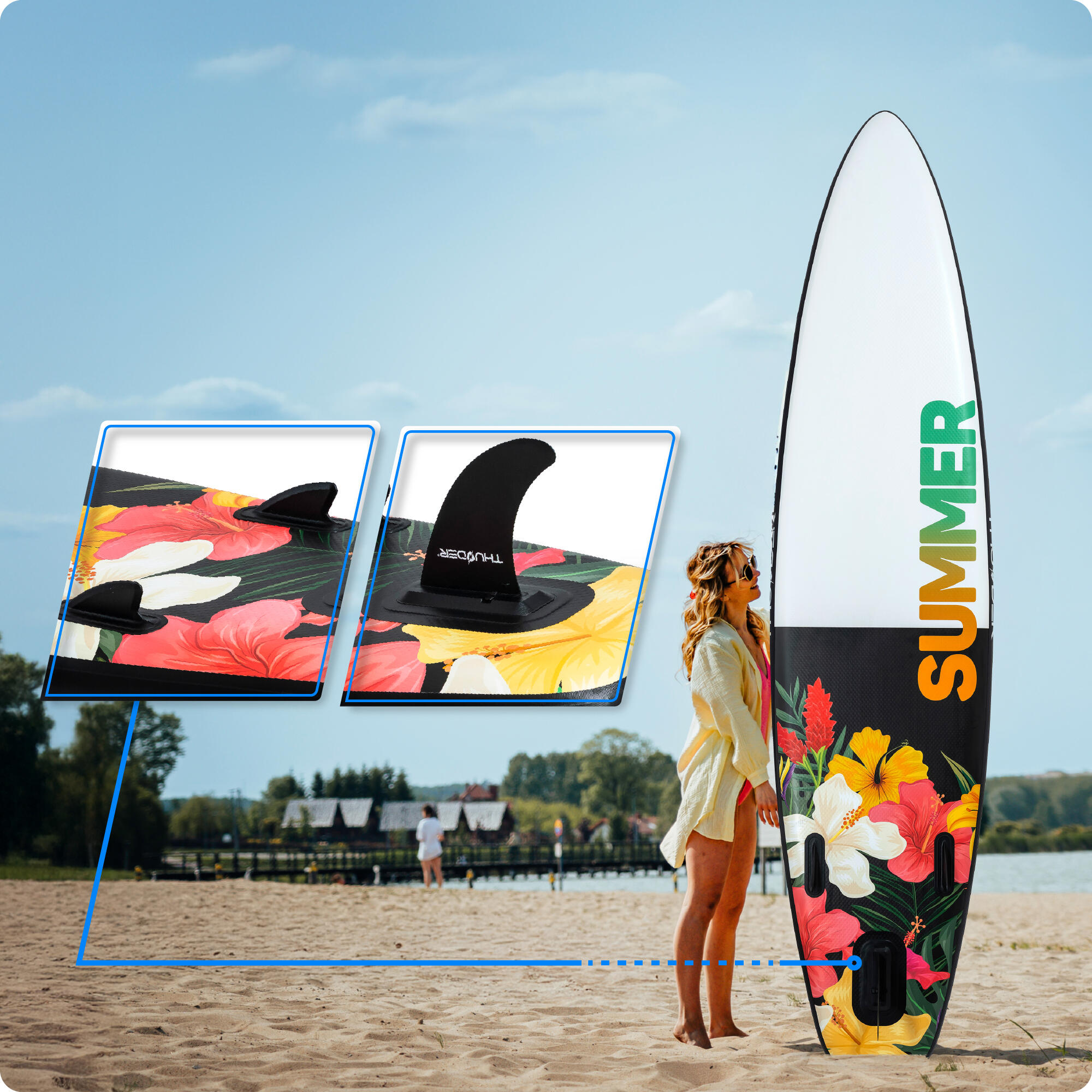 Opblaasbaar SUP-board met accessoires THUNDER NOX 320cm 5/8