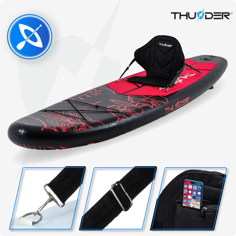 Placă SUP 320 cm THUNDER stabilă, rezistentă, set pompă, accesorii