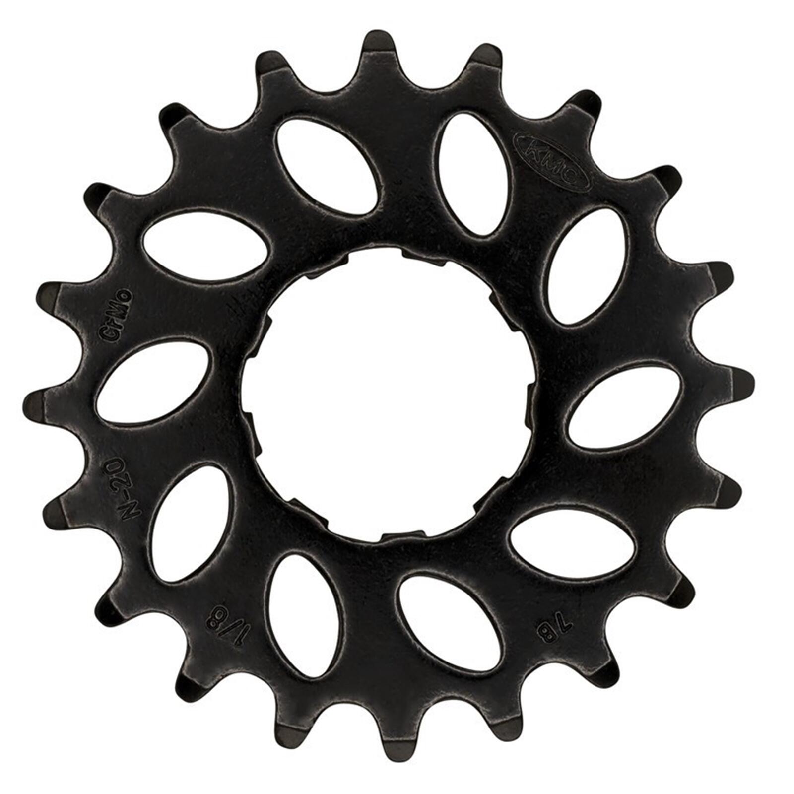 KMC KMC Pignone 20T per Nuvinci/Enviolo, Chromoly 1/2 x 1/8", nero.