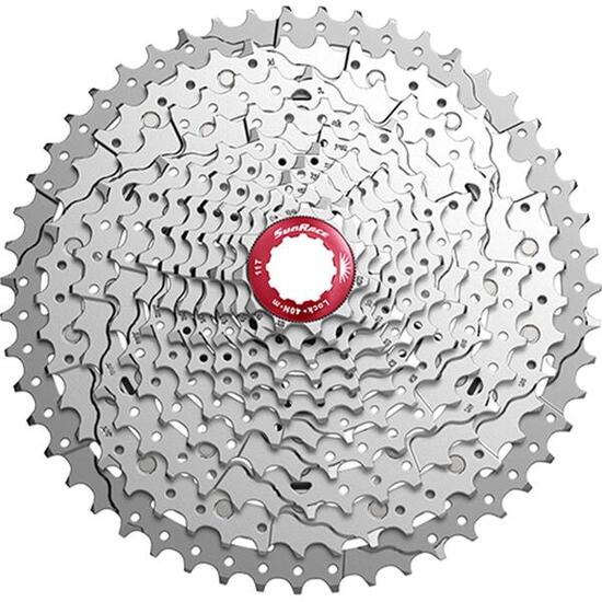 SunRace CS-MX8 Kassette 11-fach Silber Rot