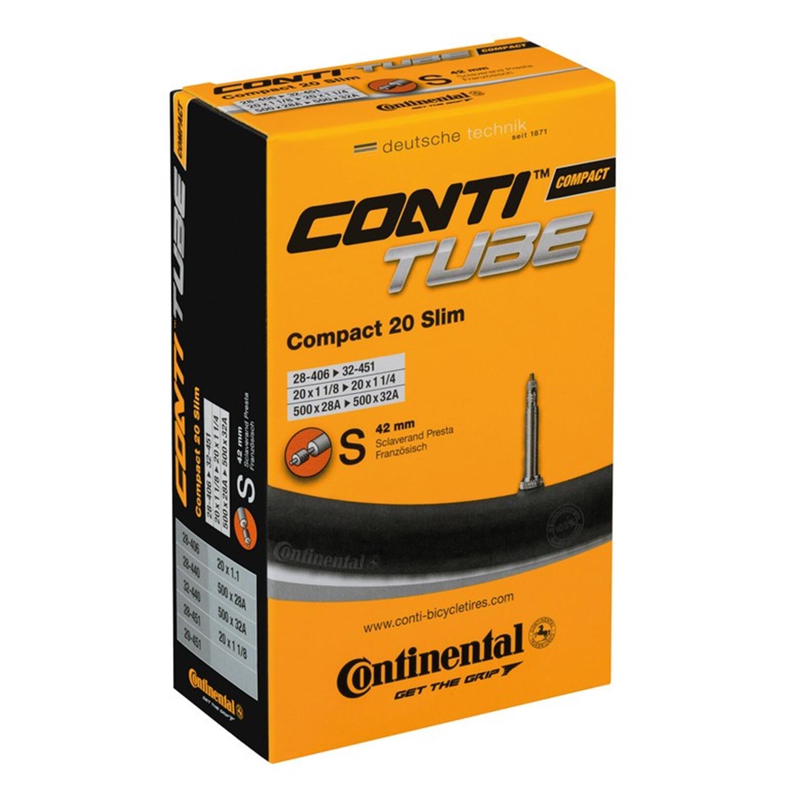 CONTINENTAL Camera d'aria Continental Compact 20'' Presta da 42 mm