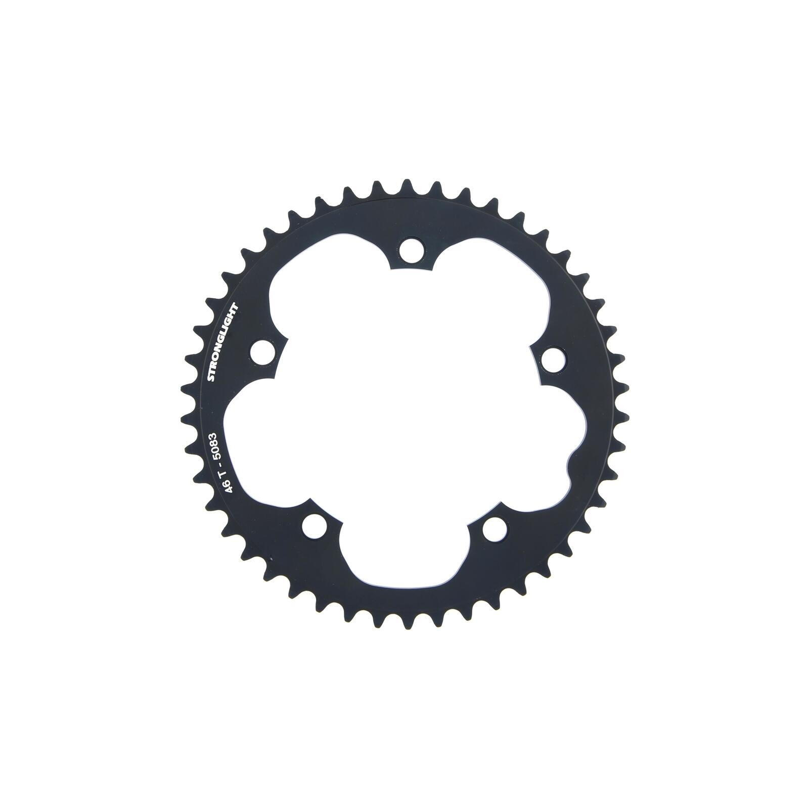 STRONGLIGHT Kettingblad Shimano/Sram/FSA Type S Dural 9/10V 46T Steek 130 Zwart