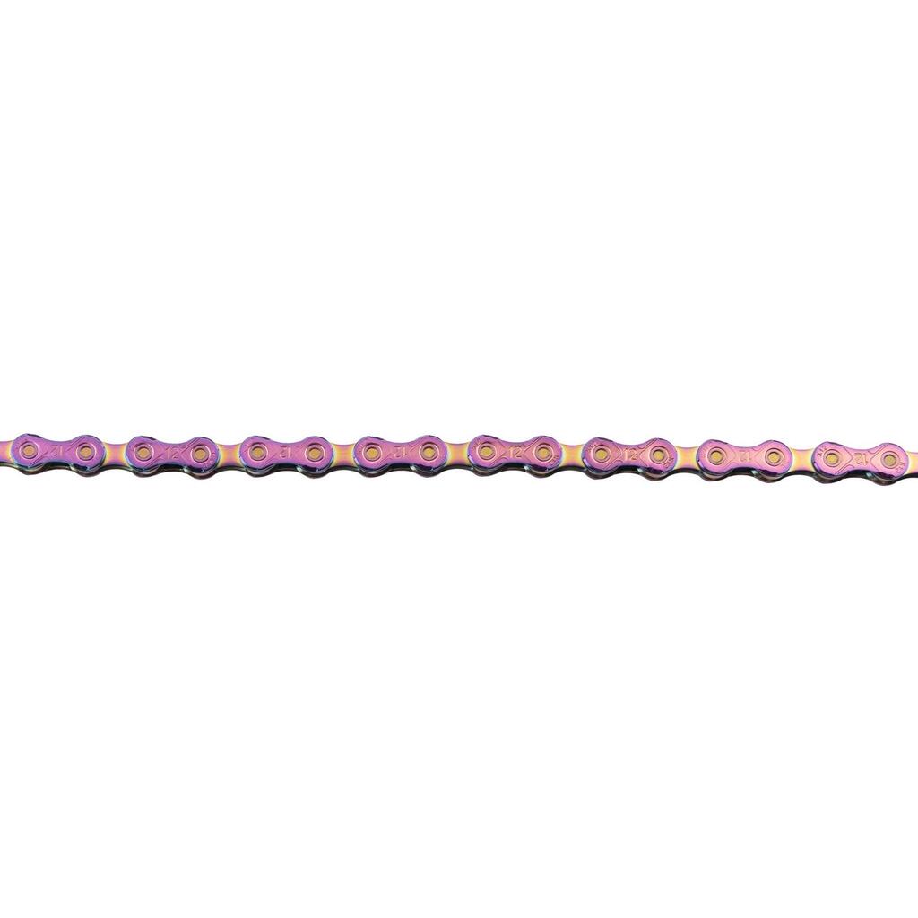 KMC X12 Waxed Bicycle Chain 126 Links - Aurora Green