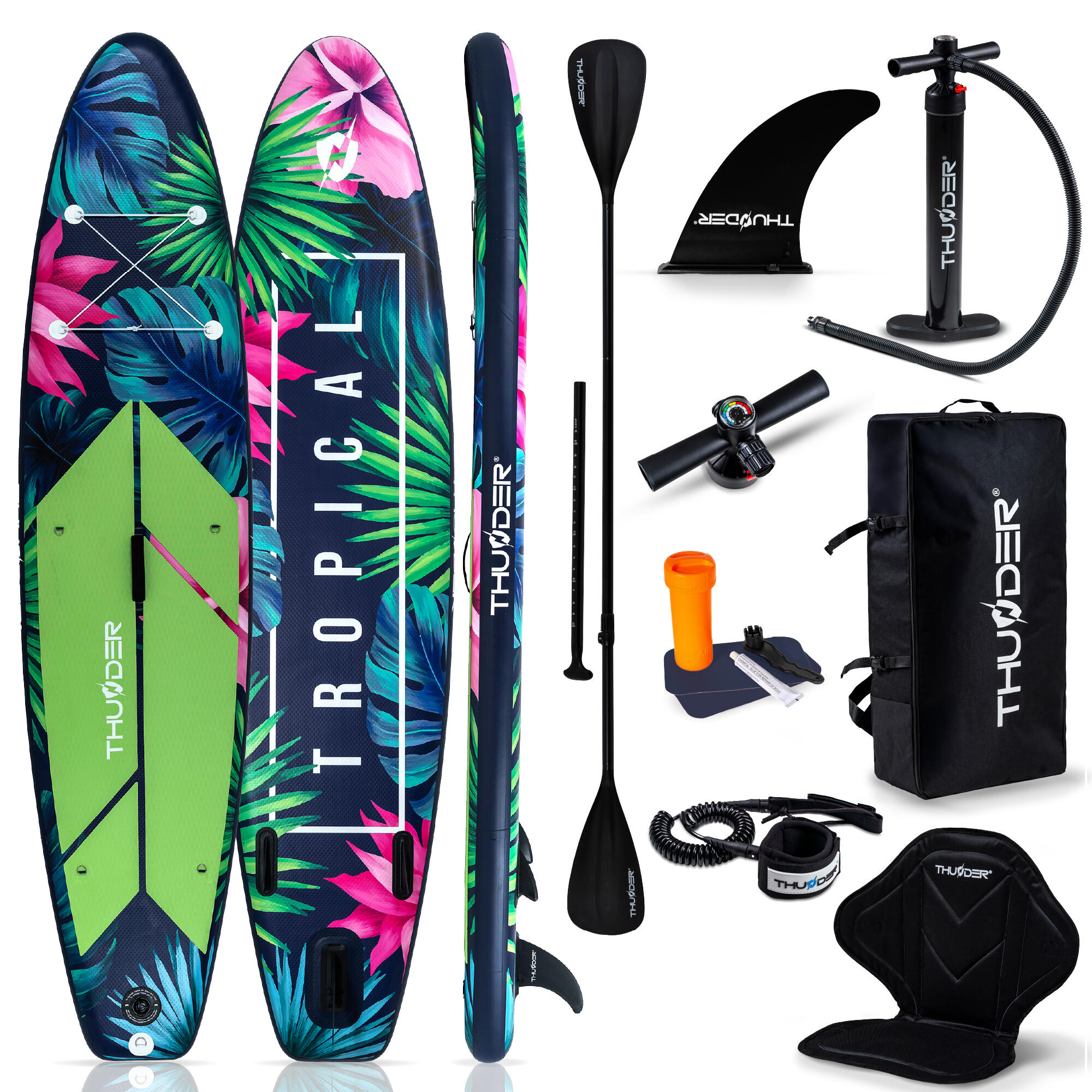 THUNDER Opblaasbaar SUP-board met accessoires THUNDER TROPI 320cm
