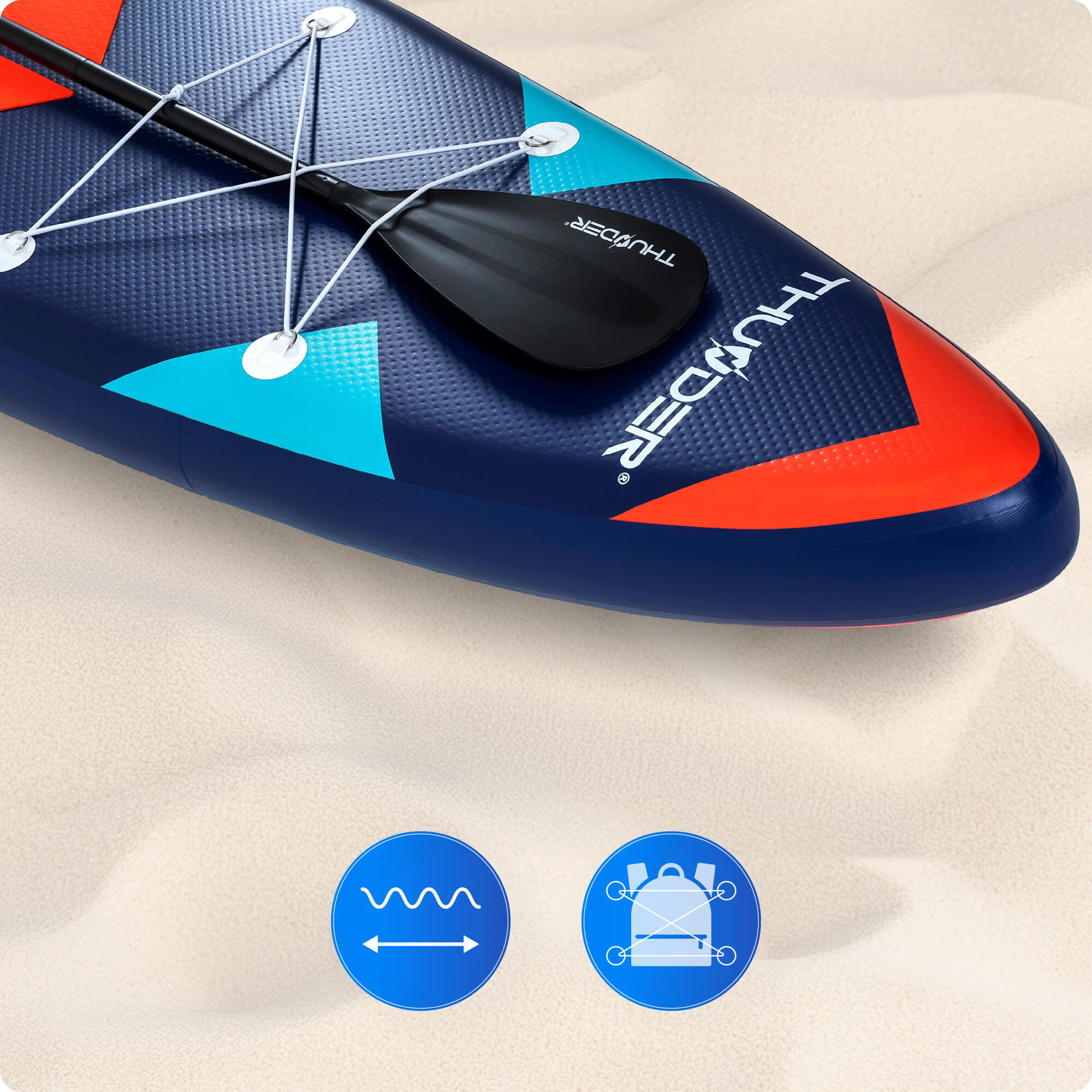 Planche de SUP gonflable avec accessoires THUNDER STRIPES 320cm 6/8