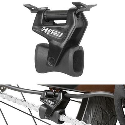 Excustar guida catena aperta in nylon nero.