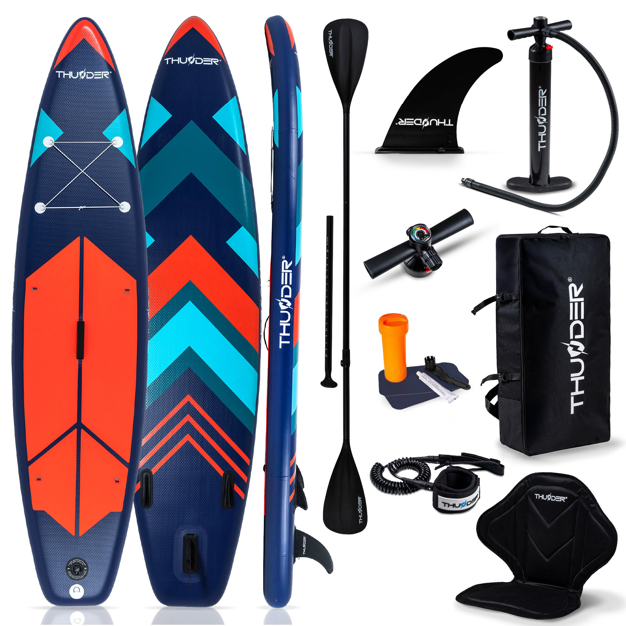 THUNDER Opblaasbaar SUP-board met accessoires THUNDER STRIPES 320cm
