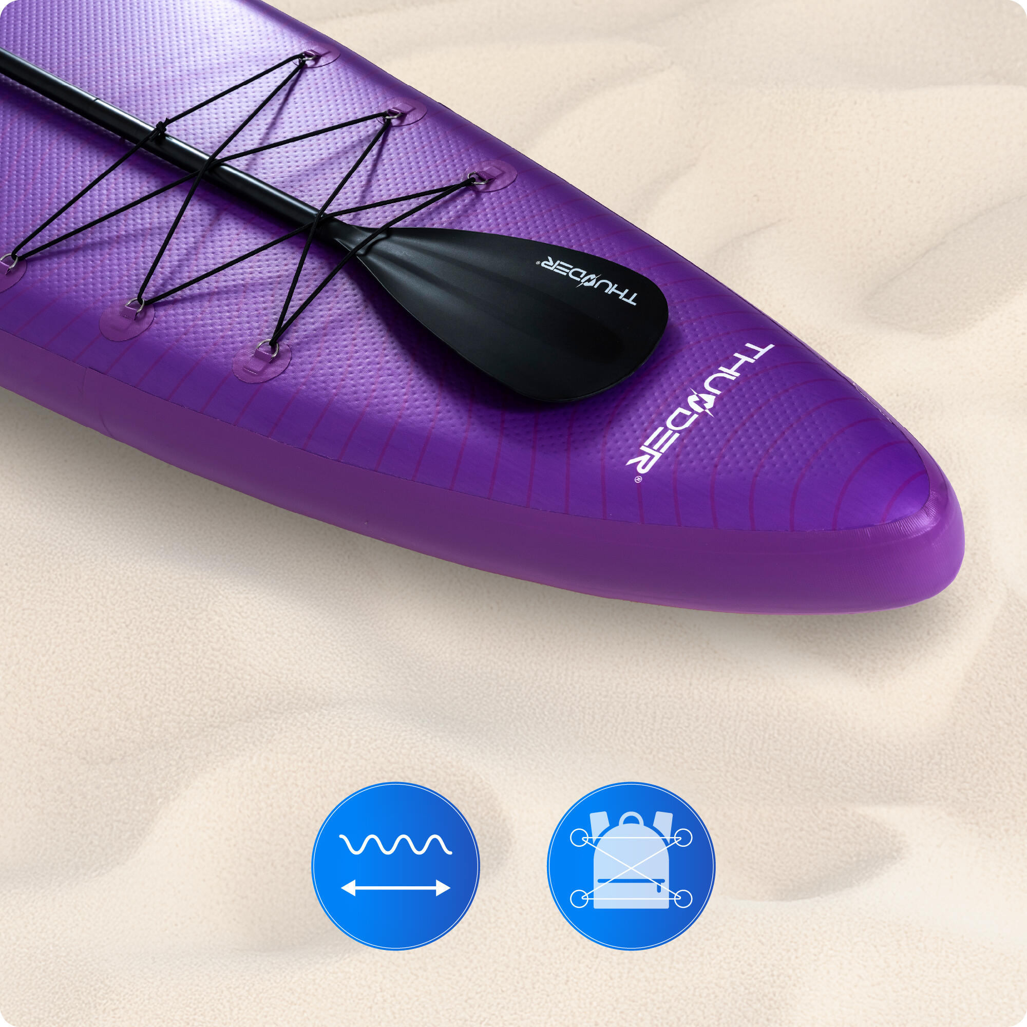Opblaasbaar SUP-board met accessoires THUNDER SHARPE 365cm 6/8