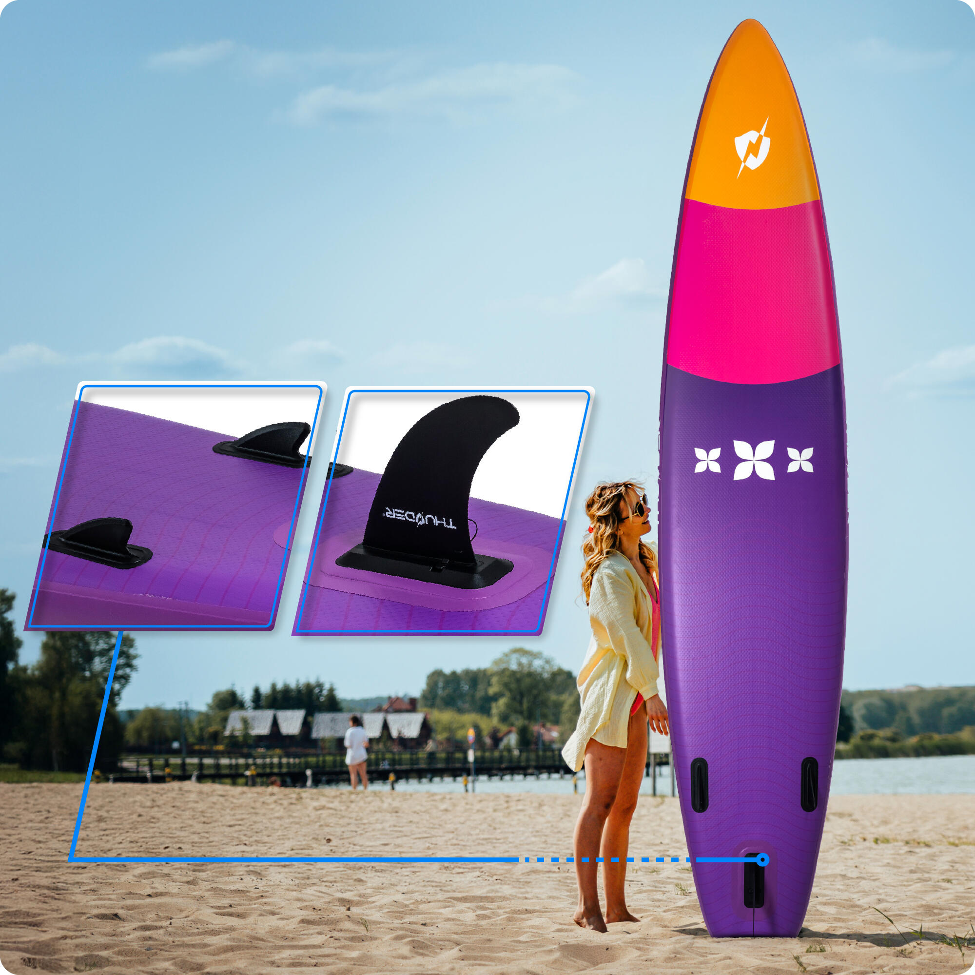 Opblaasbaar SUP-board met accessoires THUNDER SHARPE 365cm 5/8
