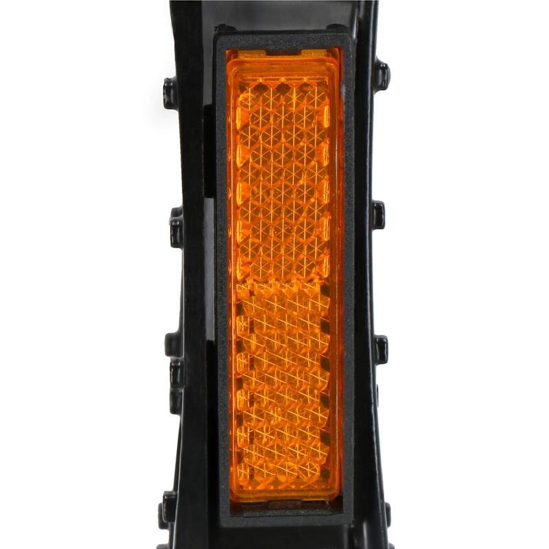 Pedały rowerowe 2 szt. z odblaskami uniwersalne, platformowe, aluminium czarne