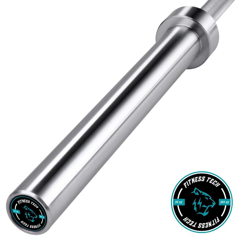 Barre Olympique Musculation 2,2m * 50mm 4 Roulements 20 Kg à 365 Kg Fitness Tech