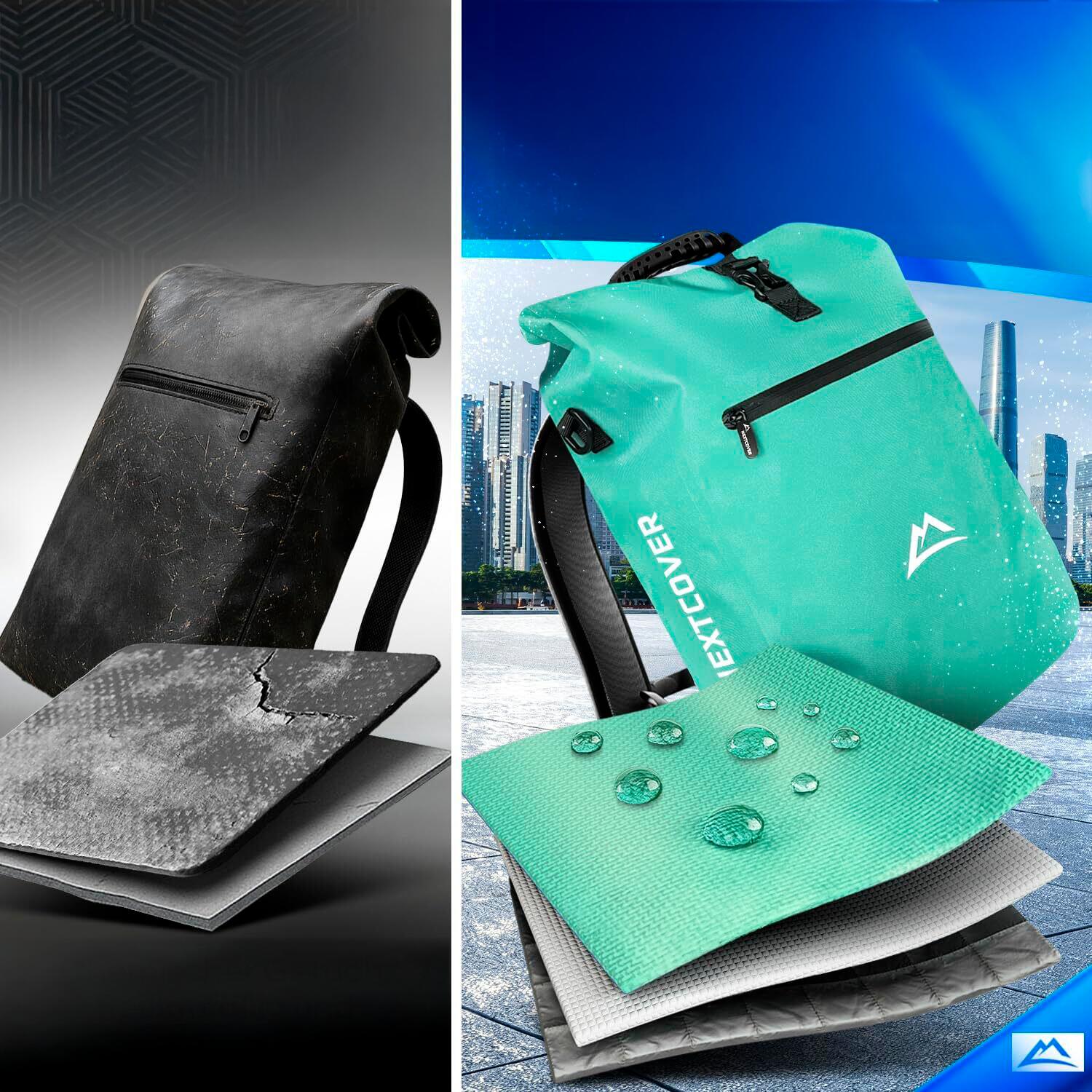 Nextcover® NEU 3in1 TPU Fahrradtasche für Gepäckträger Mint 4/5