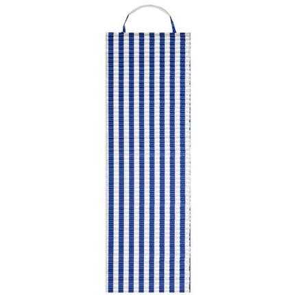 Mata na plażę 180 x 60 cm piankowa karimata na biwak kemping biało-granatowa