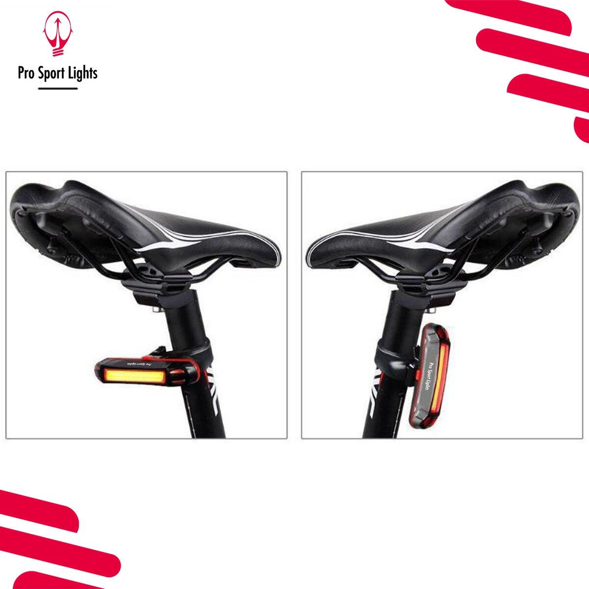 Luci per bicicletta rosse e bianche 2 in 1 LED 4/6
