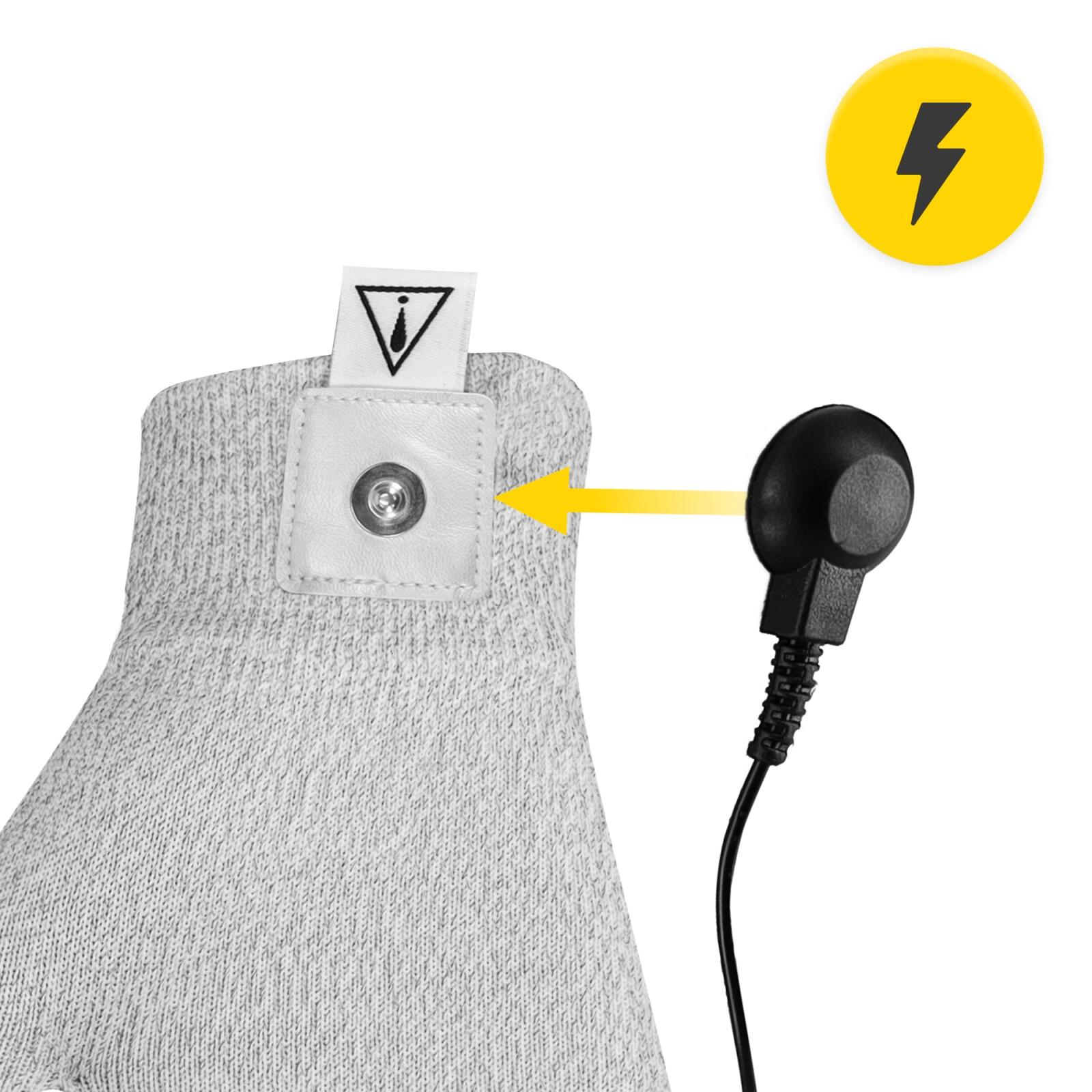 Vodivá rukavice pro elektrostimulaci dlaně  4FIZJO 4/7
