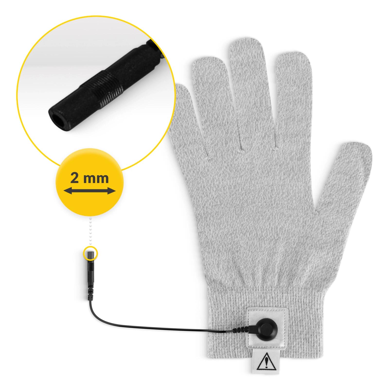 Vodivá rukavice pro elektrostimulaci dlaně  4FIZJO 2/7