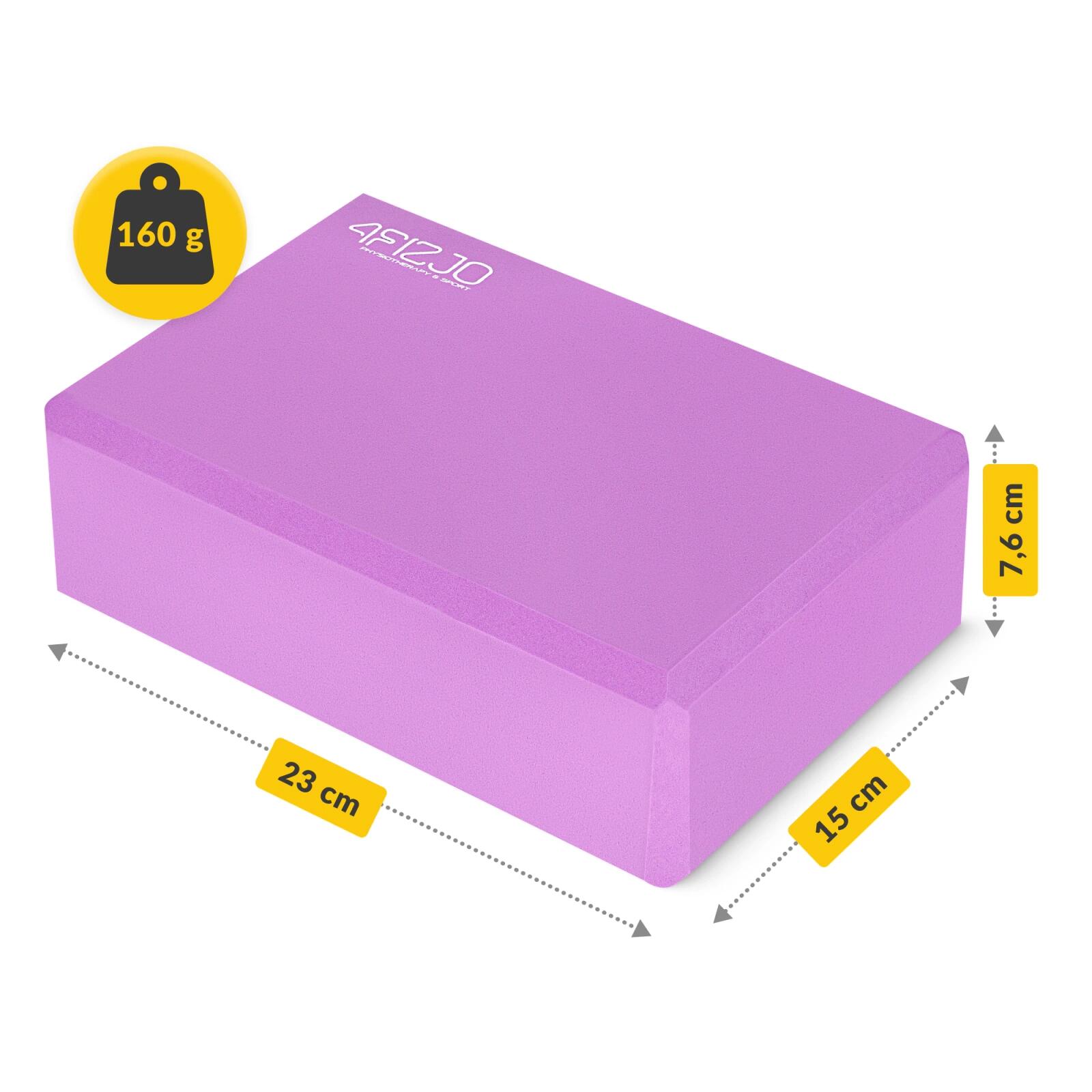 Blocco yoga pilates schiuma EVA supporto stretching stabilità 4FIZJO 5/7