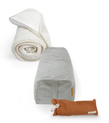 Set de Relaxation - Bolster recyclé - Sur-tapis en Laine - Coussin pour les yeux