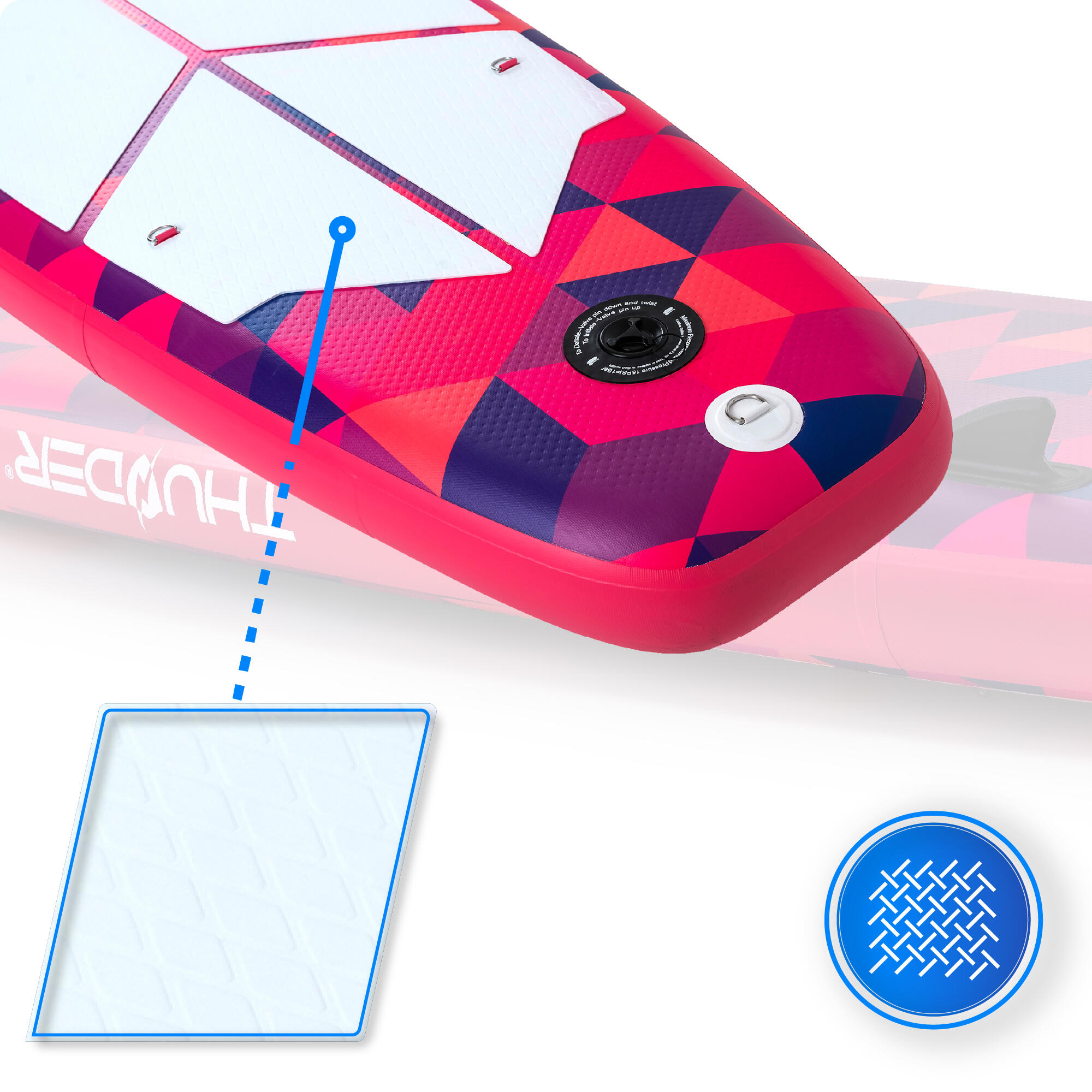 Opblaasbaar SUP-board met accessoires THUNDER VOLA 320cm 7/8