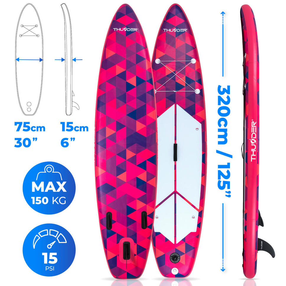 Deska SUP pompowana akcesoria THUNDER VOLCA 320cm