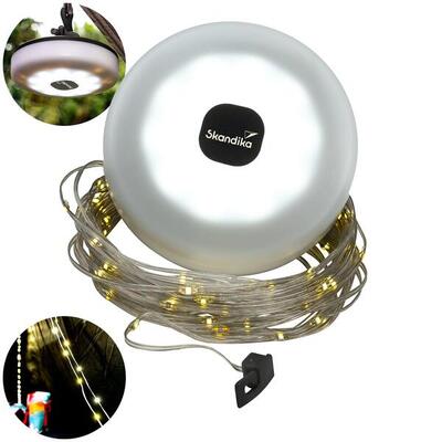 Campinglamp glittra - oplaadbare led-lamp - 2 lichtkleuren - 5 lichtmodi