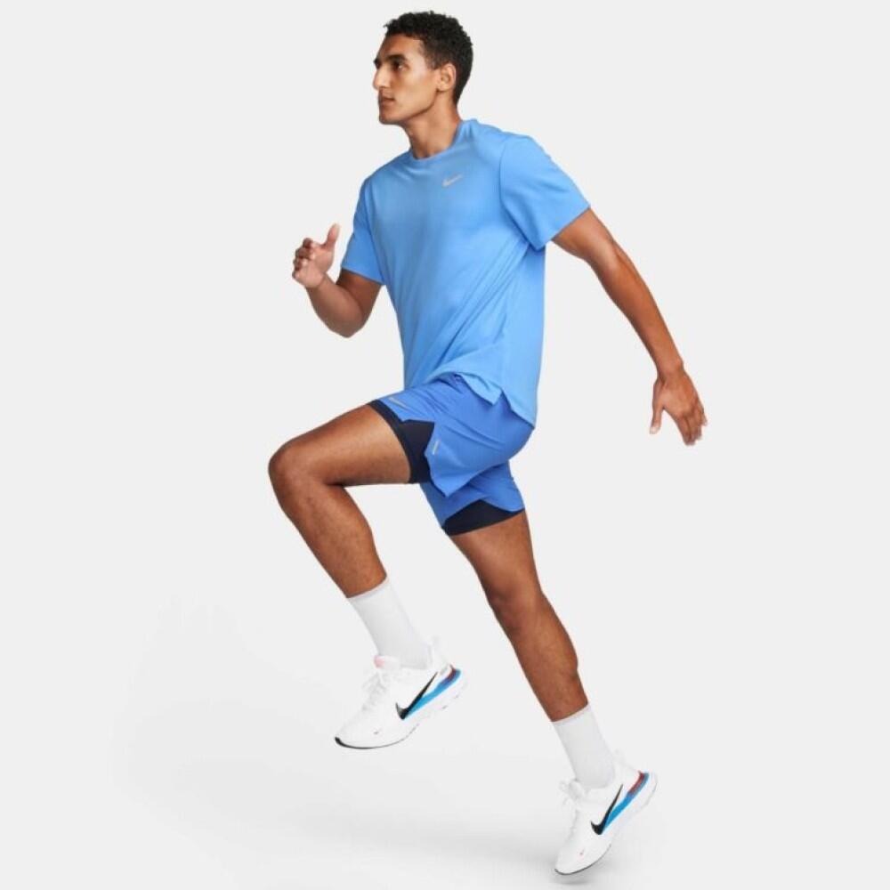 Maglietta Uomo Nike Miler Blu 4/4