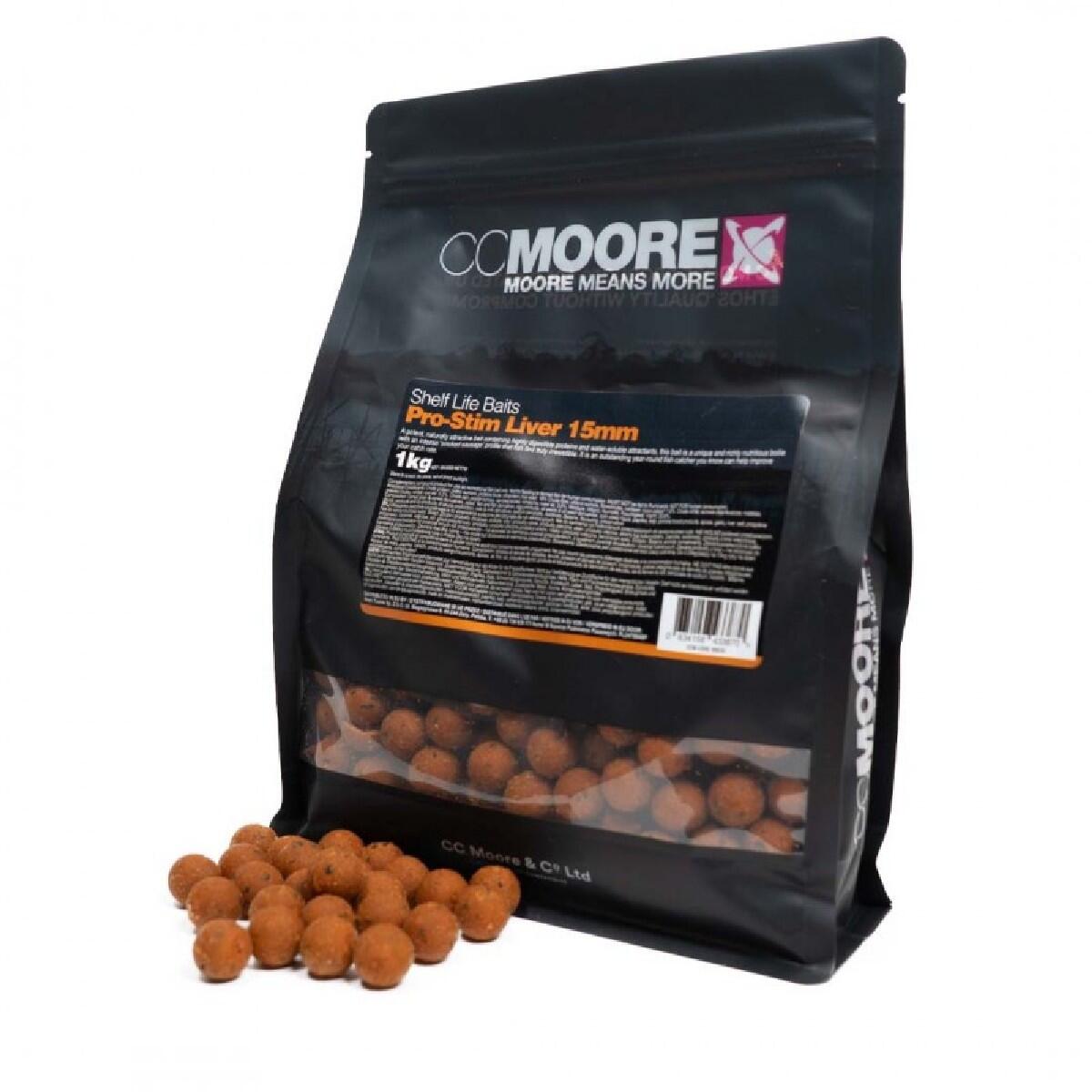 CC MOORE CC Moore Pro-Stim Liver Shelf Life Boilies 15mm 1Kg - Karper Boilies