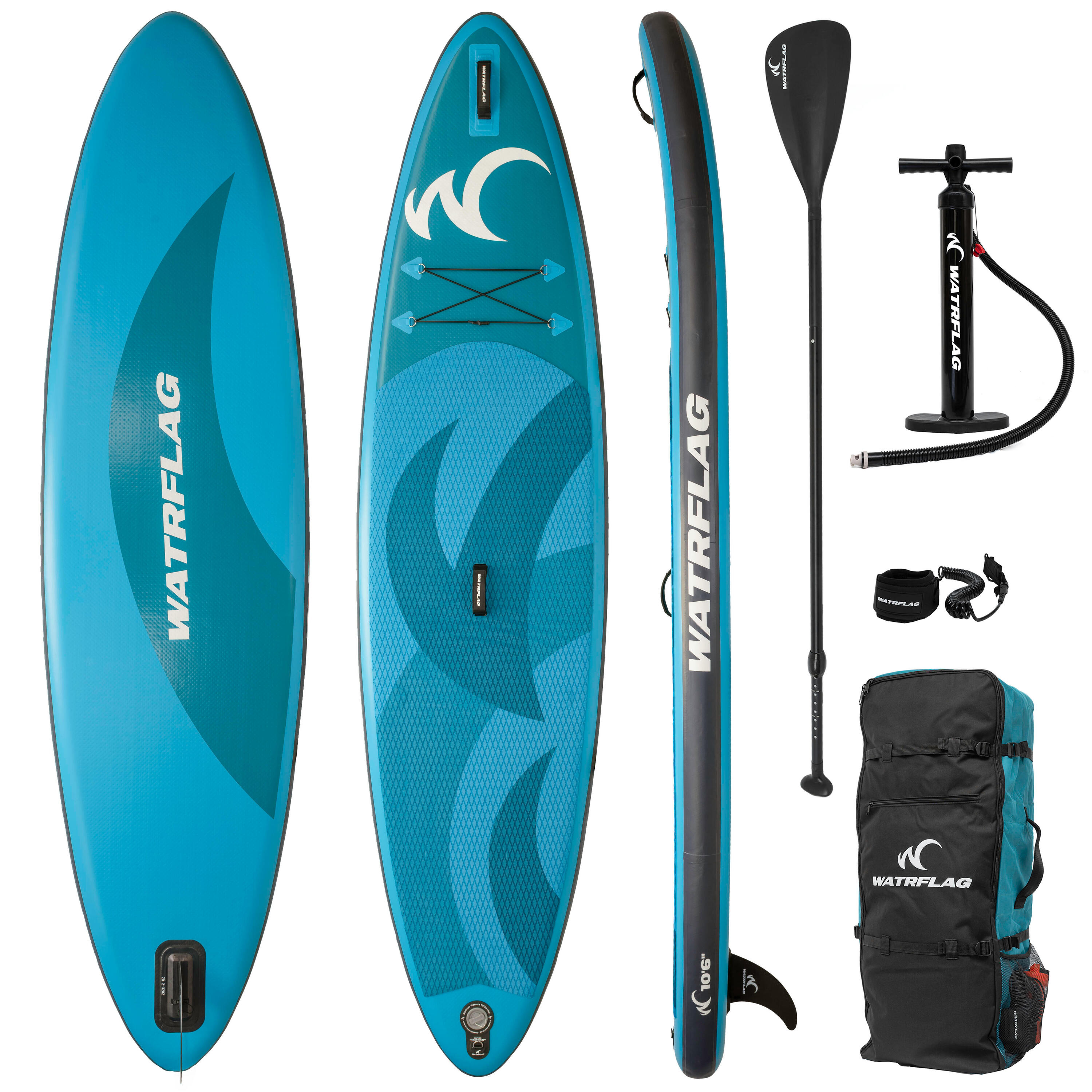 WATRFLAG Premium kwaliteit opblaasbaar SUP Board - WATRFLAG GlideX 10'6" - Set - ALLROUND