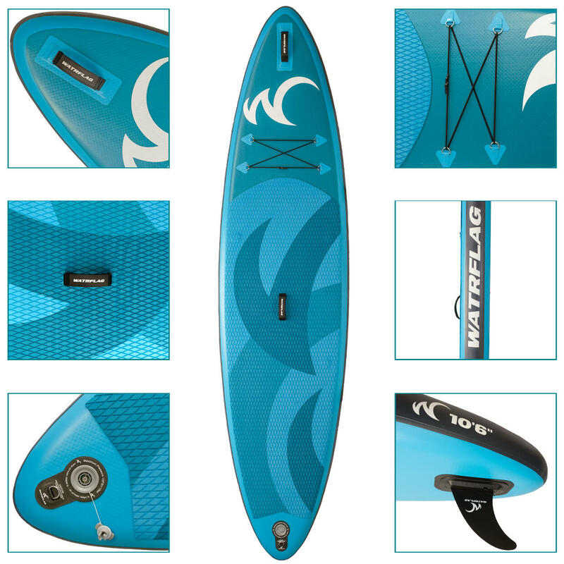 Stand Up Paddle Gonflable WATRFLAG Glide X 10'6" - Qualité Premium - ALLROUND