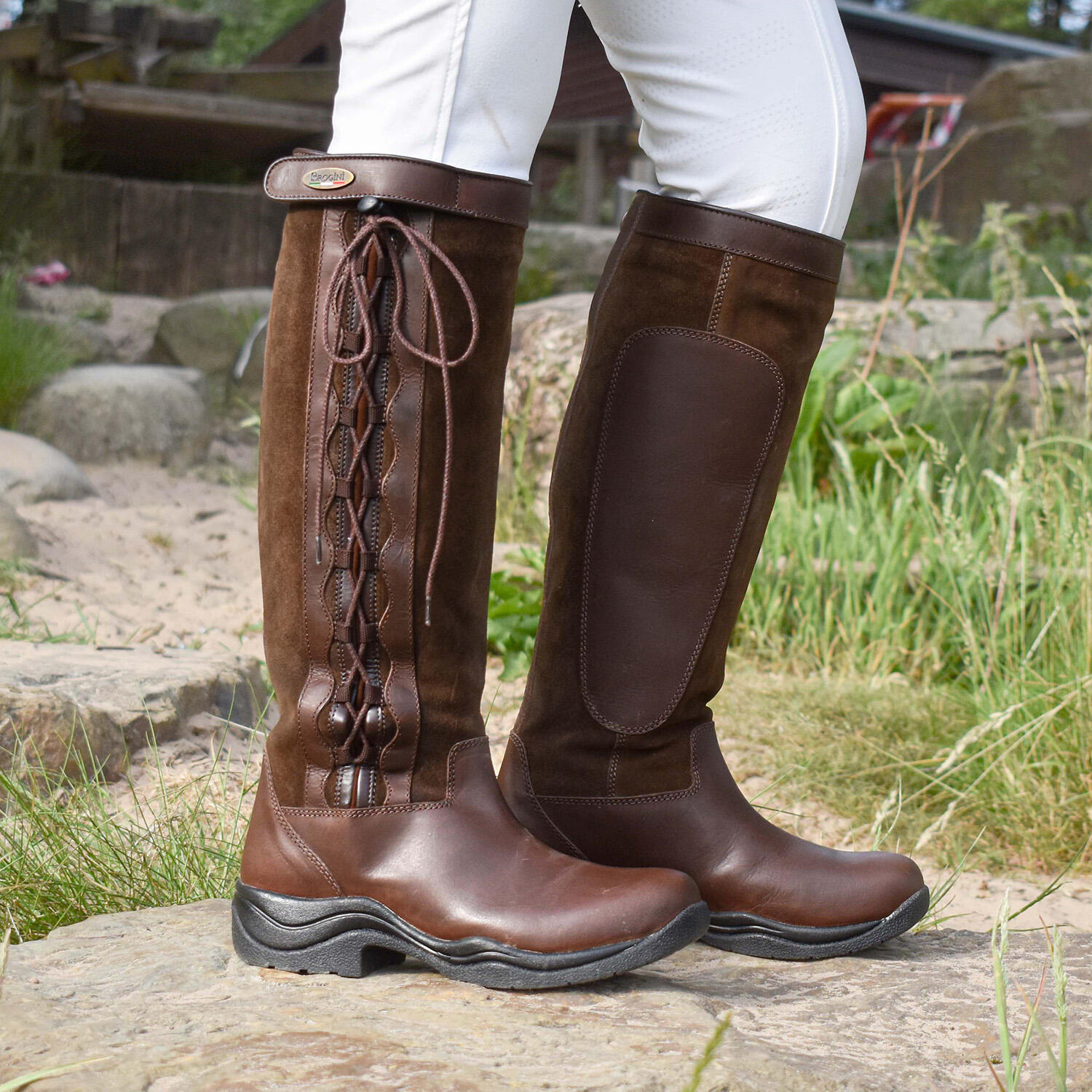 Winchester Waterproof Laced Country Boot in a Wide Fit Calf 6/7