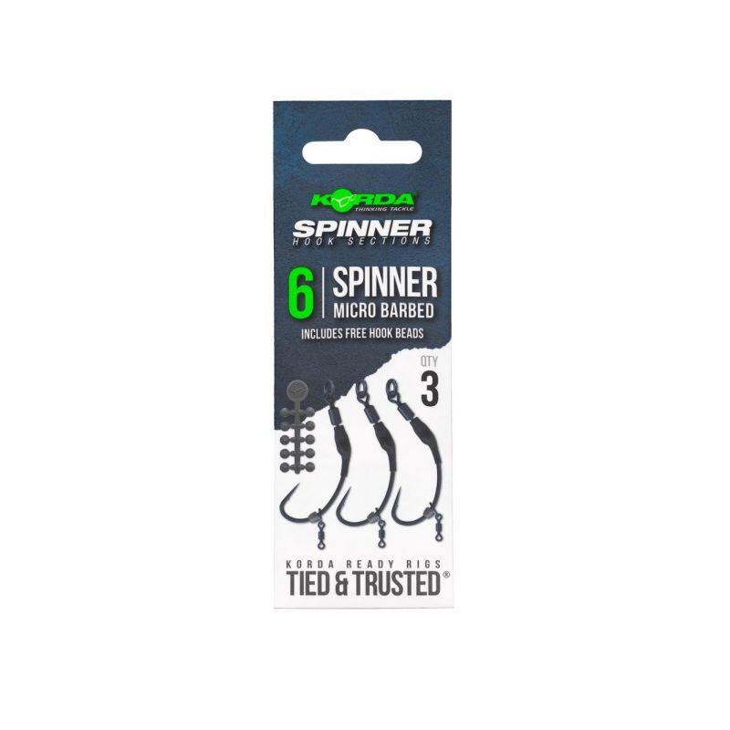 Korda Spinner Hook Sections Spinner Micro Barbed 6/6