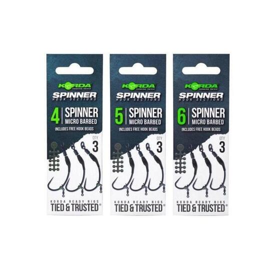 Korda Spinner Hook Sections Spinner Micro Barbed