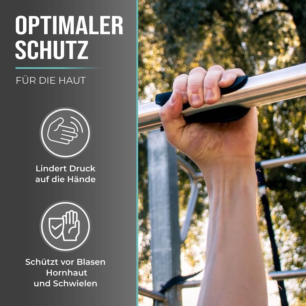 Neopren Griffpolster [4er Set] für Klimmzüge, Fitness, Krafttraining, 2 Paar 4/8