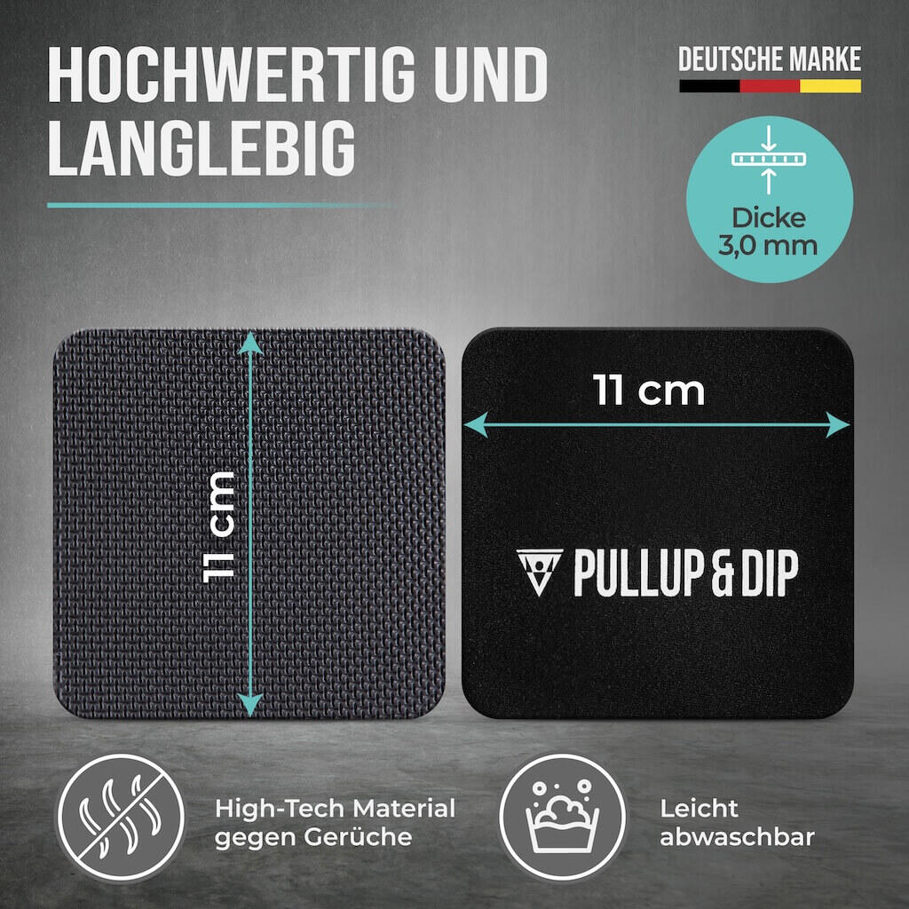 Neopren Griffpolster [4er Set] für Klimmzüge, Fitness, Krafttraining, 2 Paar 5/8
