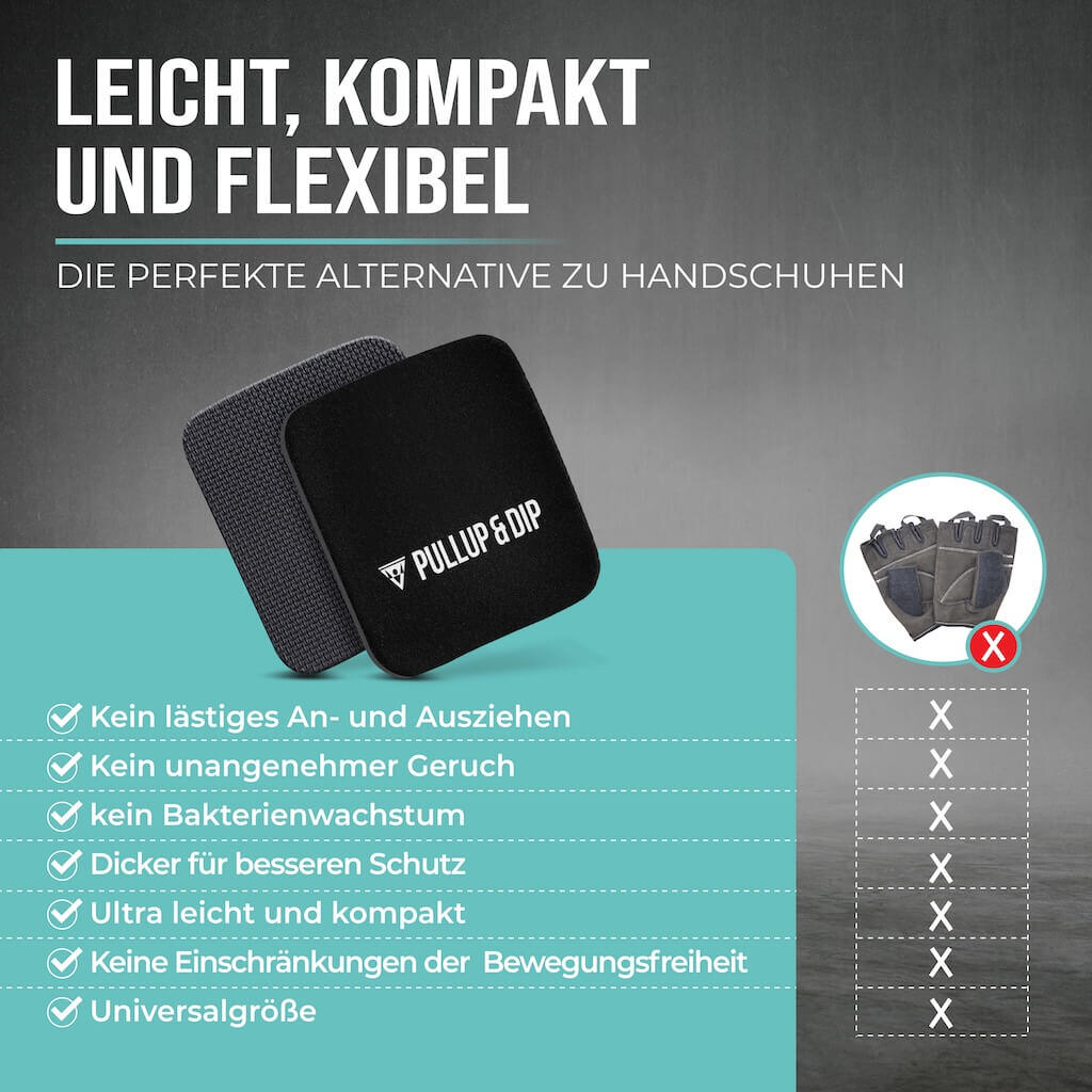 Neopren Griffpolster [4er Set] für Klimmzüge, Fitness, Krafttraining, 2 Paar 3/8