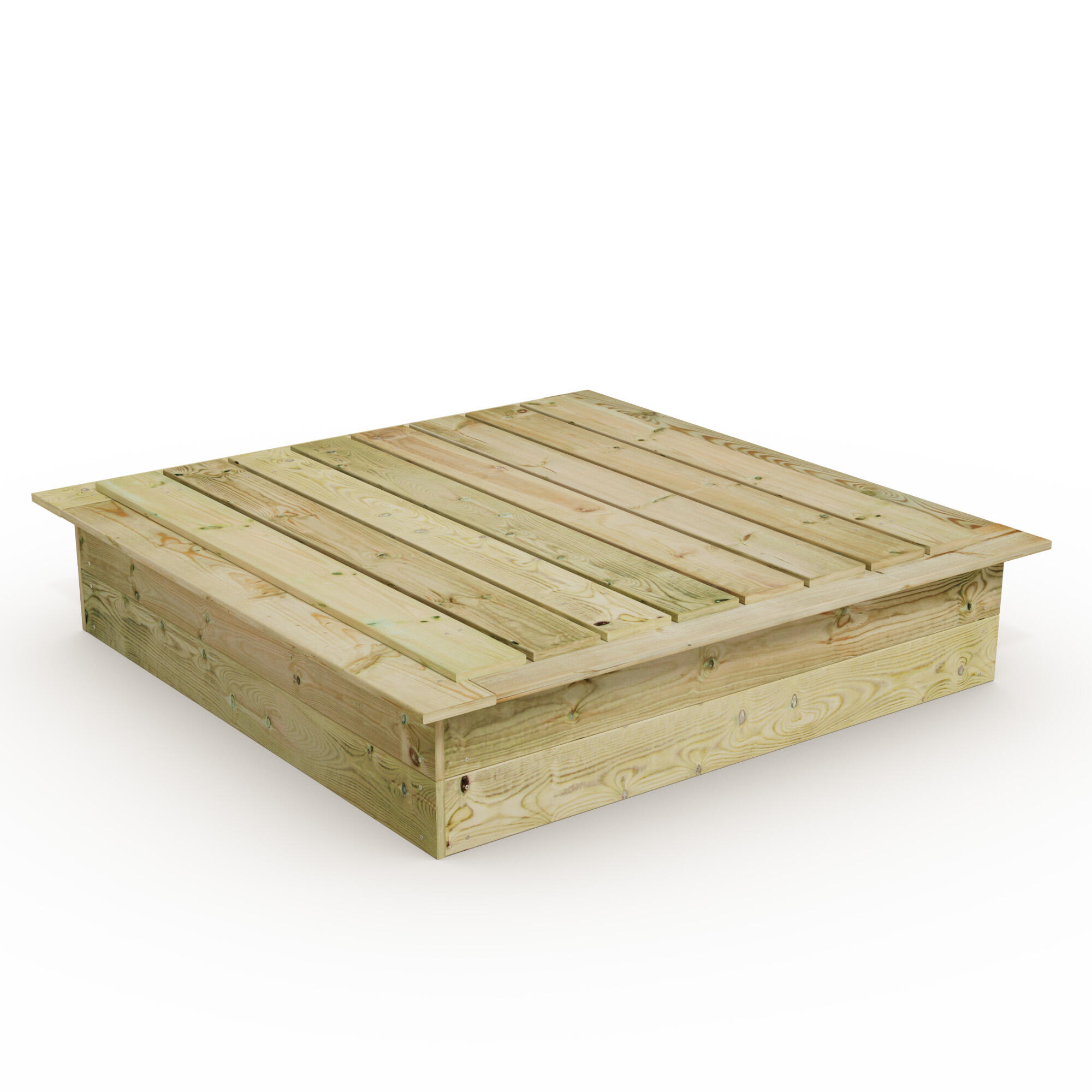 Wickey - Bac À Sable King Kong 145 X 145 Cm Avec Couvercle - Aire De Jeu - Marron - No Size - Decathlon