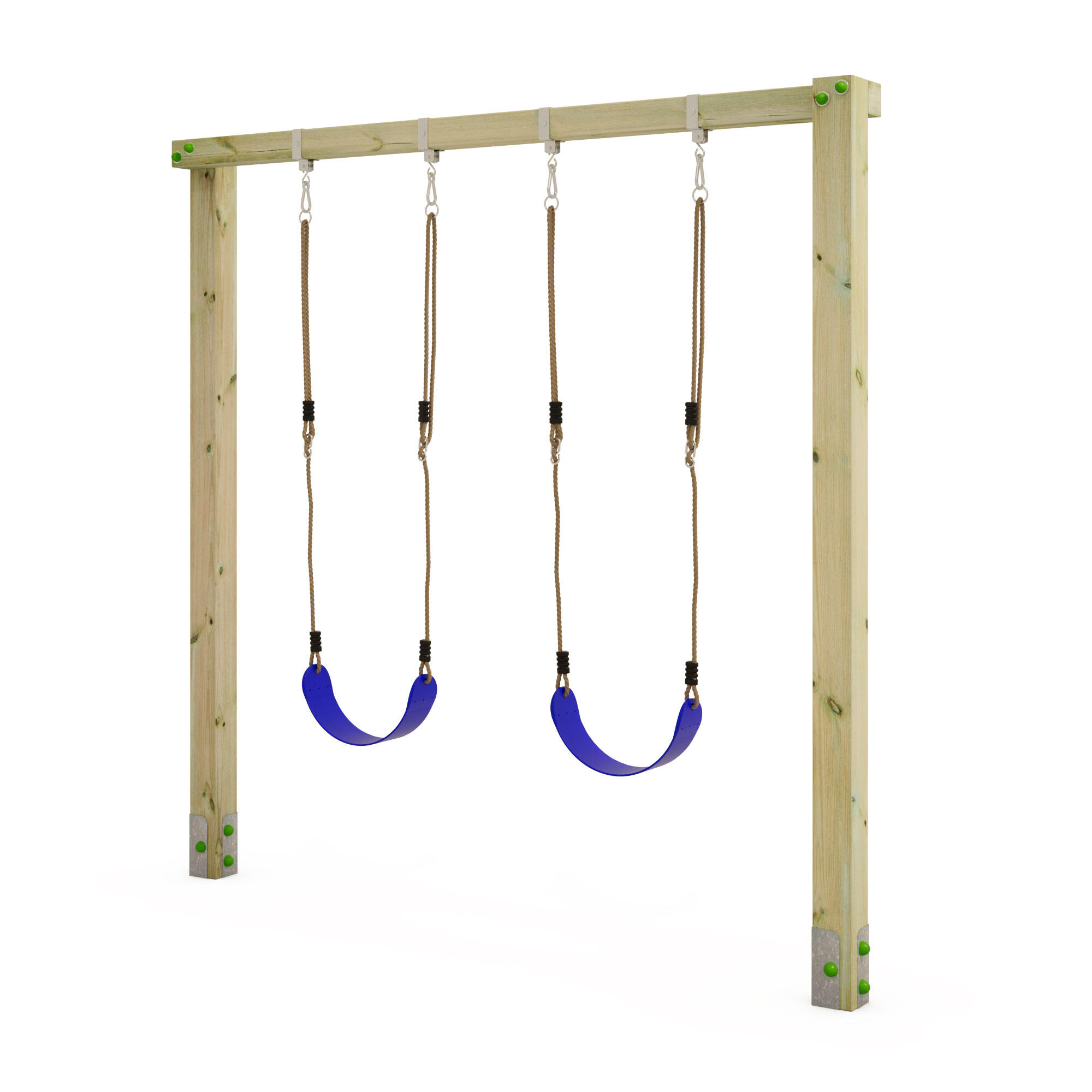 Wickey - Portique Balançoire Pour Enfants Aero Star - Balançoire Bouble Bleu - Aire De Jeu - Bleu - No Size - Decathlon