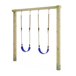 Portique balançoire pour Enfants Aero Star - balançoire bouble bleu