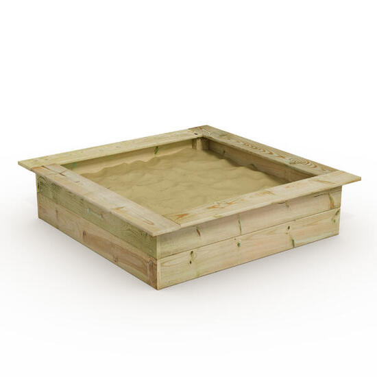 King Kong 120 x 120 cm Sandkasten mit Sitzbank