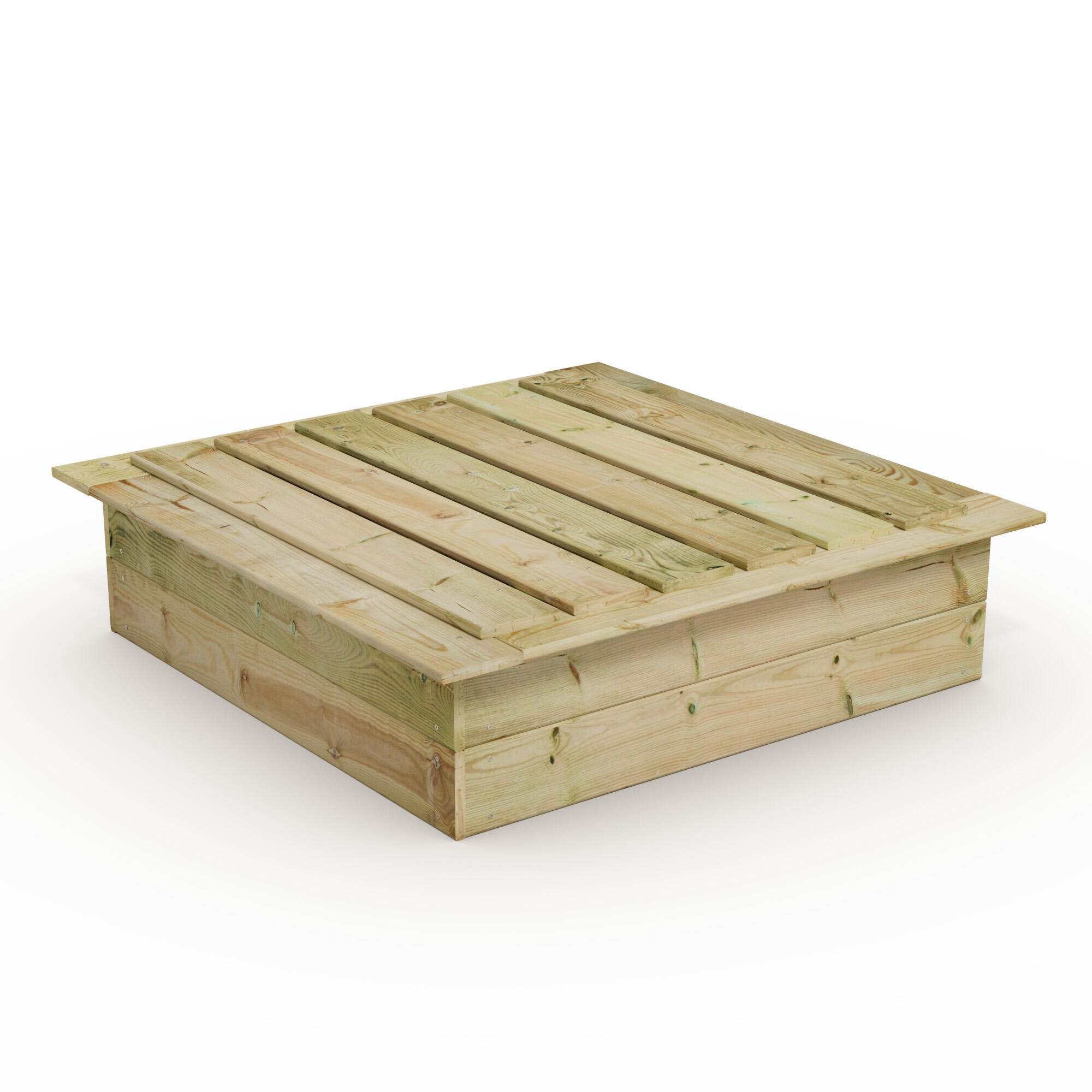 Wickey - Bac À Sable King Kong 120 X 120 Cm Avec Couvercle - Aire De Jeu - Marron - No Size - Decathlon