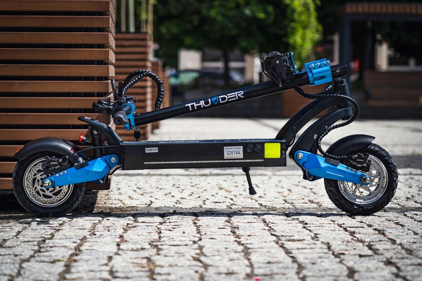 Hulajnoga elektryczna THUNDER składana 1600W 52V 14Ah zasięg 40km 5/7