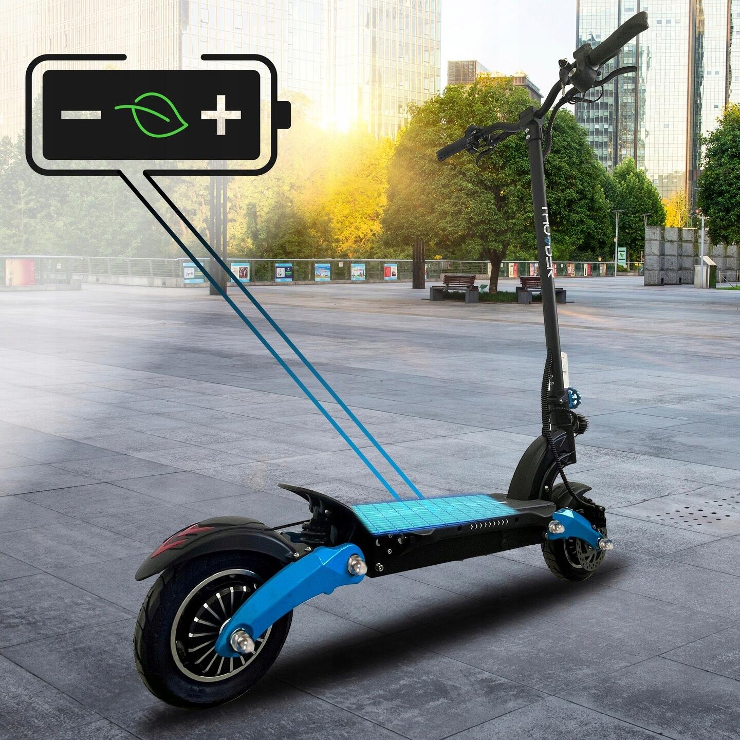 Hulajnoga elektryczna THUNDER składana 1000W 48V 18Ah zasięg 50km 6/7