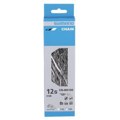 Shimano 12-snelheden e-bike ketting icnm6100126q - zilver